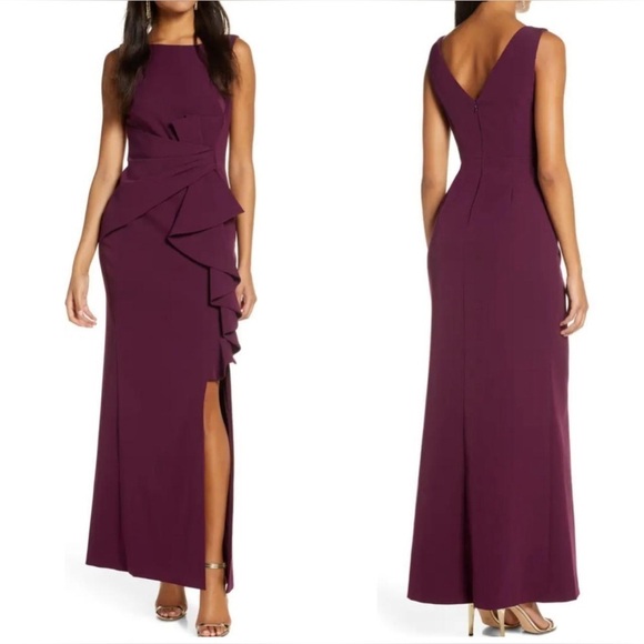 Eliza J Women's Burgundy and Purple Dress size 6 new with tags - Picture 1 of 9